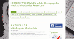 Desktop Screenshot of musikschuleretz.com