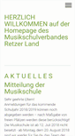 Mobile Screenshot of musikschuleretz.com
